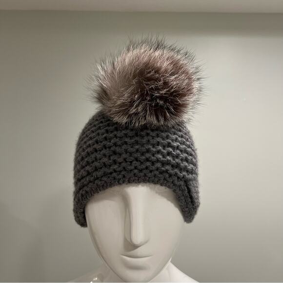 Thom Browne luxury Mohawk Cashmere Pom Pom Hat-Unisex NWT - Picture 3 of 5